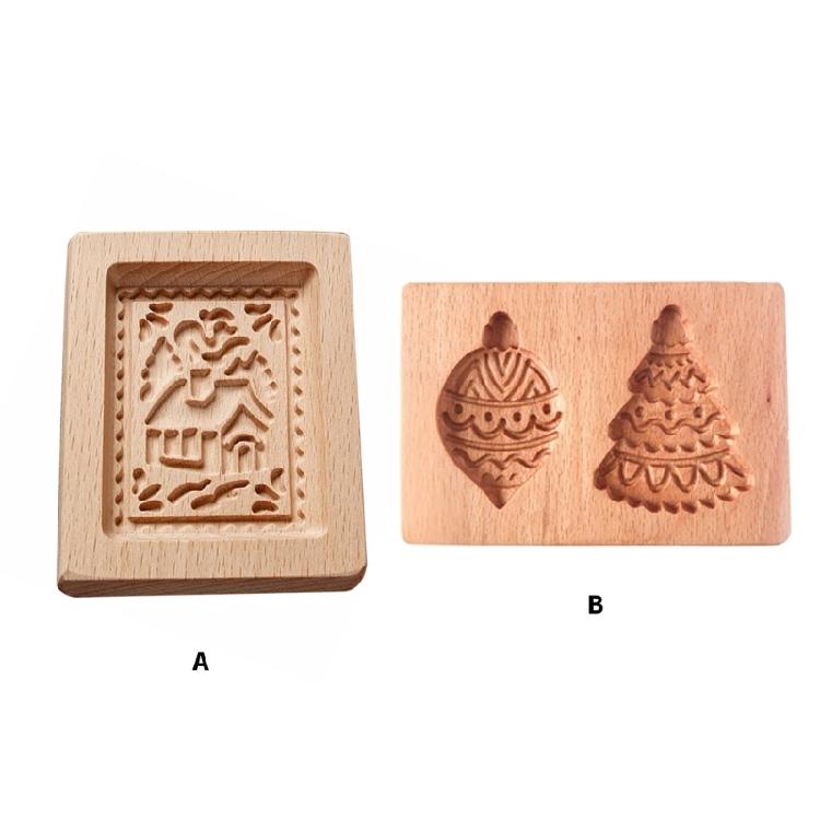 Classical Wood Cookie Molds With Unseamed Releases Feature Natural Materials Construction Perfect For Shaping Cookie And Chocolates