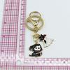 Halloween Cat & Bat Keychain with Wizard Hat, Drip Oil Skull, and Pumpkin Bag Pendant - Alloy Accessories.