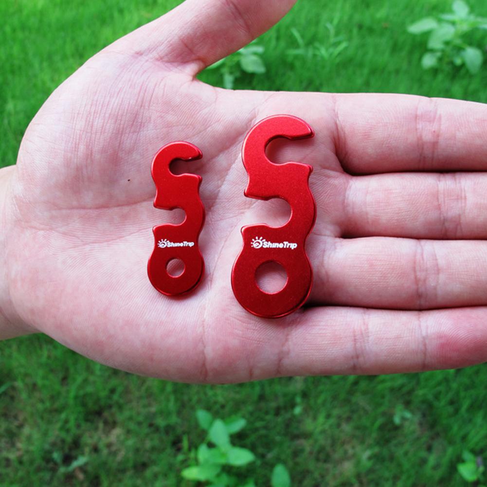 Outdoor Drei-Loch Aluminiumlegierung Seilschnalle für Campingzelt