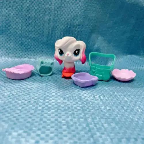Hasbro Littlest Pet Shop Cartoon Q Edition Animal Mini Stands Short Hair Kitten Dog Cute Big Eye Children's Figures Toy