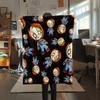 1PC Chucky Print Flannel Blanket, High quality All Seasons, Home Decor, Warmth and Comfort, Perfect for Christmas Gifts