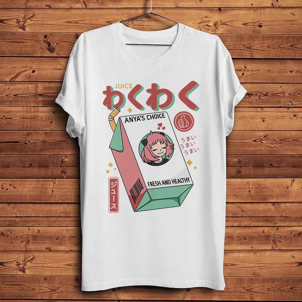 

WakuWaku Juice Anya Peanut Butter Funny Anime TShirt Short Sleeve Casual T ShirtStreetwear Unisex Unisexga TeeBreathable Print S