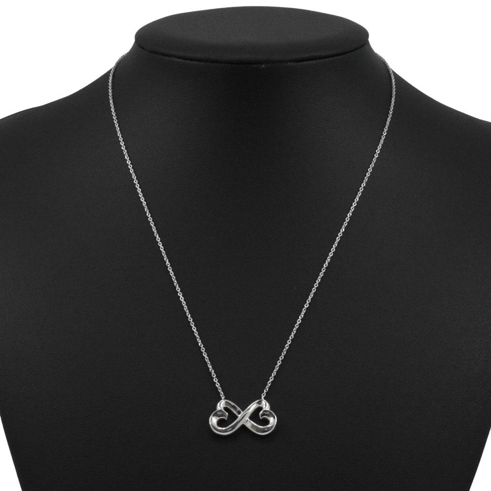 TIFFANY&Co. Colier inimă dublă frecare Paloma Picasso Argint925 4.5g Femei Folosit