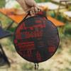 Camp-Utensil Organizer Tableware Carry Bag For Camping High Capacity Round Cookware Pouch For Barbecue Gatherings Mountaineering