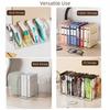 Save Space Divided Book Stand Simple Clear Bookshelf Portable Desk Storage Rack  Living Room
