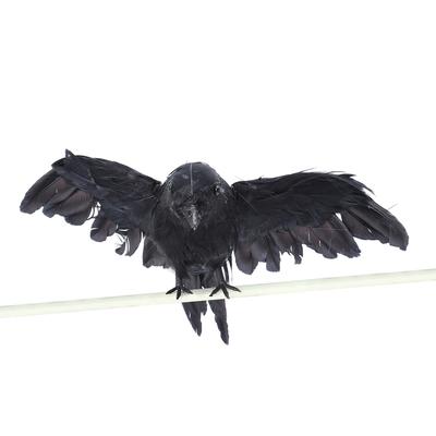 Realistic Crow Prop Black Flying Birds Prop Spooky Outdoor