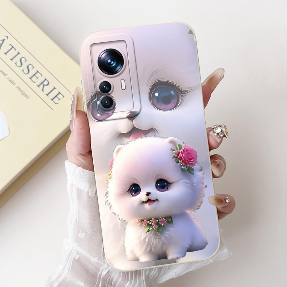 For Xiaomi 12T Pro Case Cute Cartoon Fashion Painted Cover Soft Silicone Phone Case For Xiaomi Mi 12T Pro Mi12T 5G Fundas Bumper