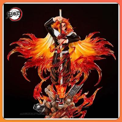 30cm Demon Slayer Rengoku Kyoujurou Anime Figur Rengoku Kyoujurou Figur PVC Modell Statue Sammlung Dekoration Schreibtisch Spielzeug Geschenk