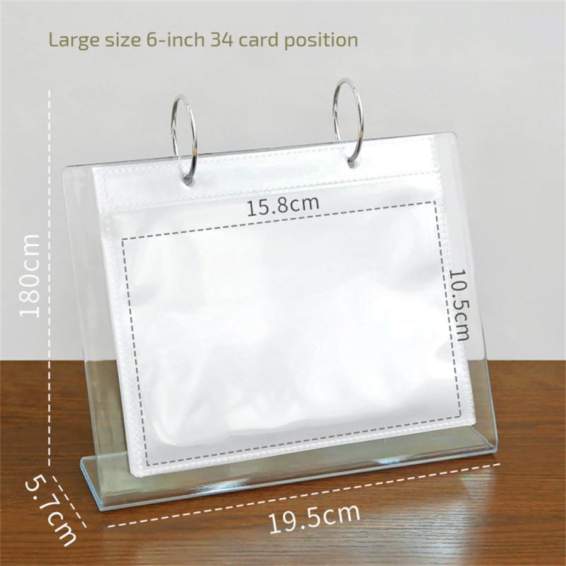 Creative Writing Book Double Sided Acrylic Photo Album Transparent Album Transparent Inner Page Home Decorations Durable