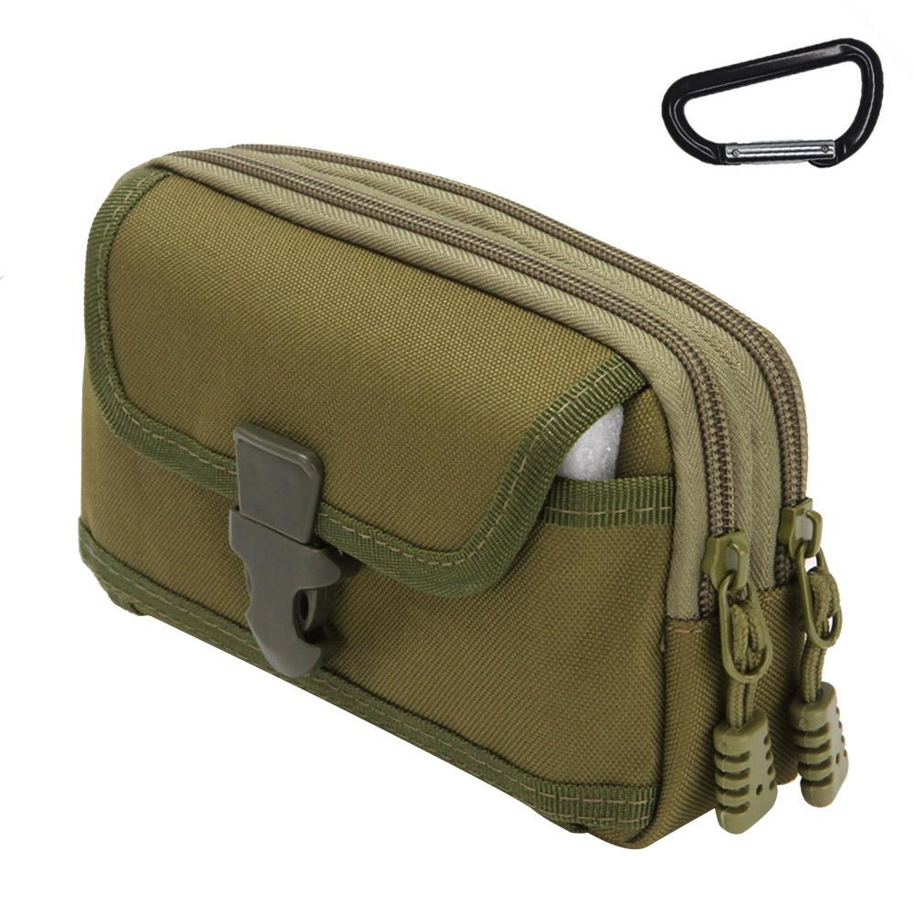 Nylon Outdoor Molle EDC Pouch Waist Belt Pack Bag Travel Camping Small Pocket Cell Phone Holder Mobile Phone Case
