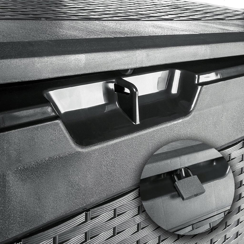 KADAX Skrzynia Ogrodowa Balkonowa Schowek Na Balkon Taras Kufer 