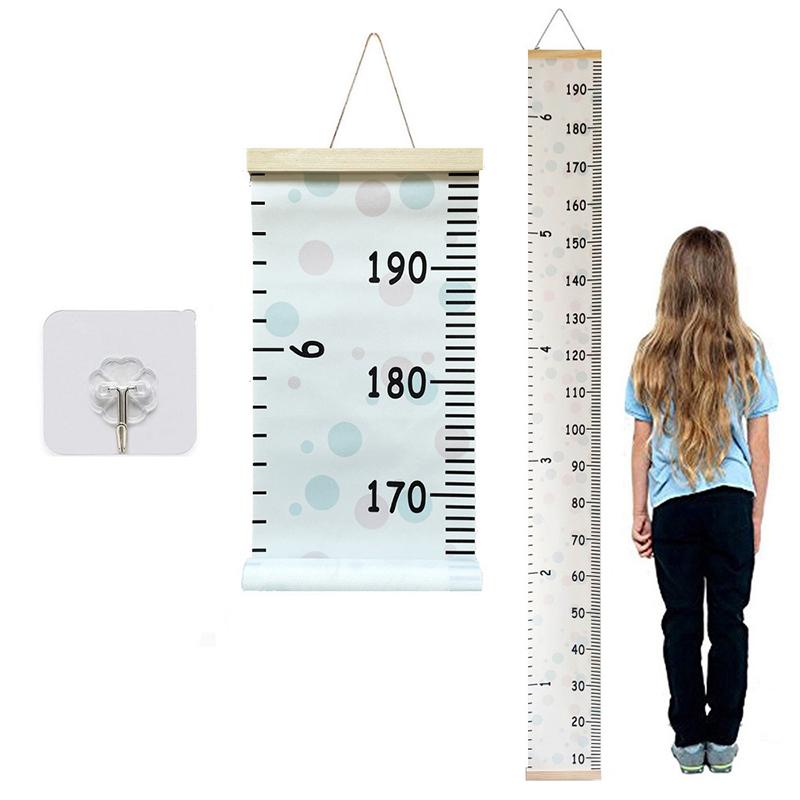 Wooden Wall Hanging Wall Sticker For Kids Room Decoration Height Measure Ruler Wallpaper Baby Growth Chart Decor On The Wall