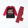 Matching Family Christmas Pajama Set, Round Neck Long Sleeve Top and Pants Loungewear