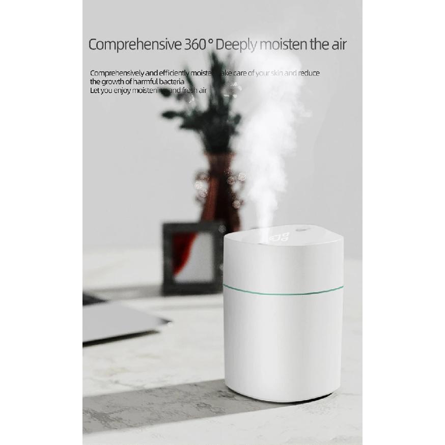 New USB Rechargeable Ultrasonic Diffuser Smart Car Humidifier Air Purifier Mini Portable Water Air Desktop Humidifier
