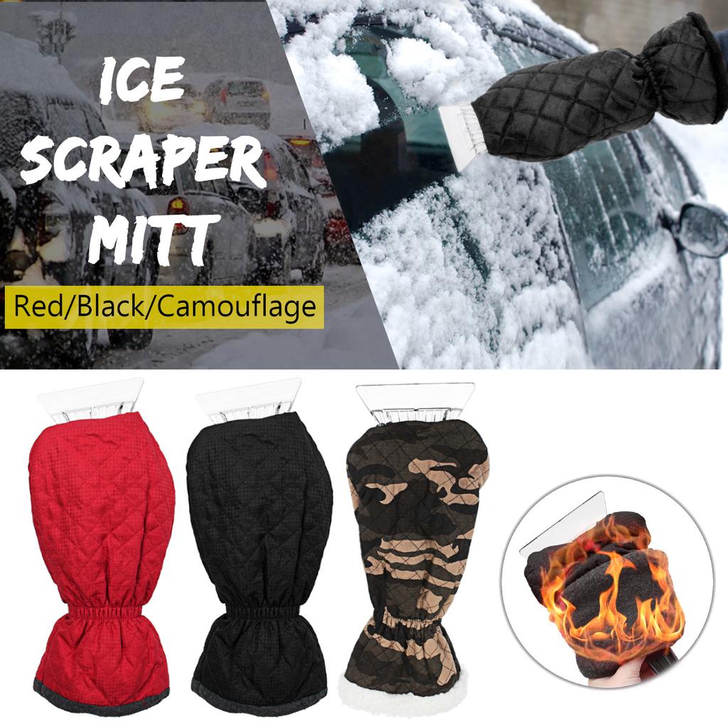 Buy Car Ice Scraper Mitt Glove For Window Windshield Snow Shovel