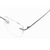 RSINC Smarty Rimless OD Light Weight Rectangular Unisex Eye Frame for All Ages (Black, Medium) GSJ078 54-18-140