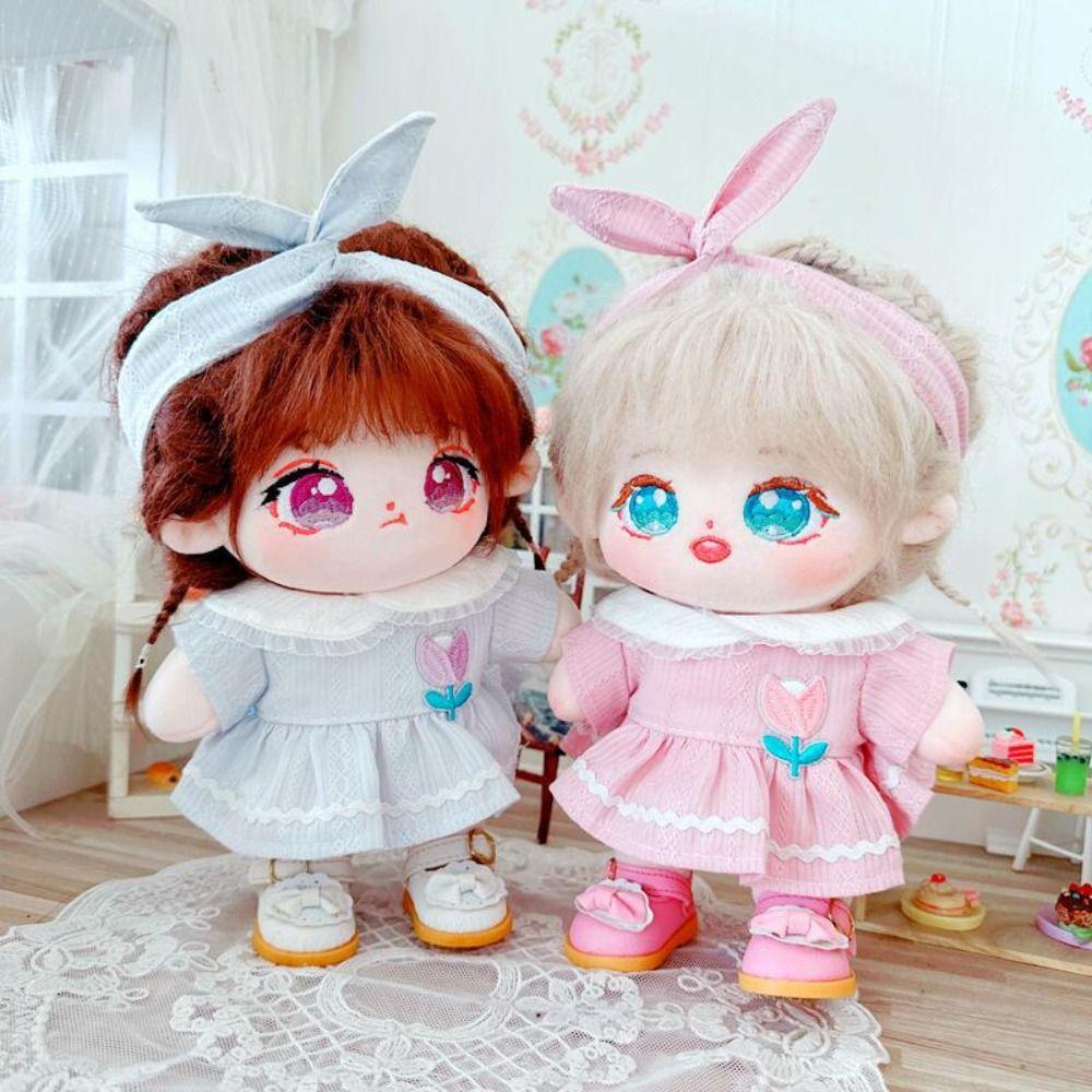 

Прекрасные весенне-летние платья, модная кукольная юбка, высококачественный головной убор для куклы, хлопковая кукла 20 см