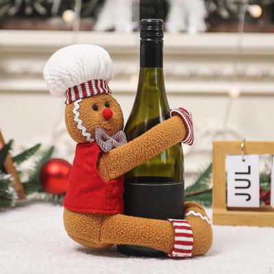 Christmas Tree Topper Xmas Decorations, Hugger Decor Plush Stuffed Gingerbread Treetop for