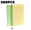 100/200 Pages of Horizontal Line Sticky Notes Colorful Posted It Note Pad Planner Sticker Notepad Memo Pad School Office Supply