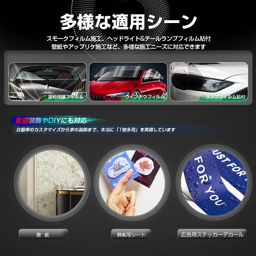 Rakel, Autofolie, Spatel, Applikationsset, Filz Luftablass, Autoaufkleber, Schneidebogen, Nein