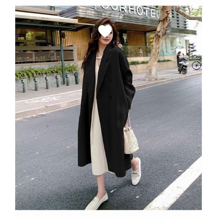 2025 Autumn/Winter Hepburn Style Women s Mid-Length Woolen Coat - Loose Korean Style Jacket S