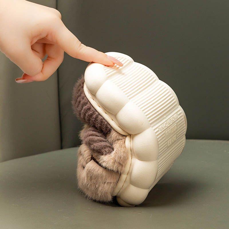 Dziecięce bawełniane kapcie Cartoon śliczne domowe ciepłe antypoślizgowe dziecięce kapcie futrzane modne domowe miękkie kapcie