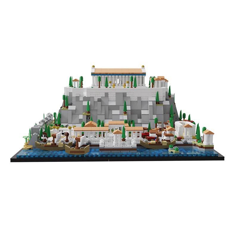 Building Block Compatible With 117805 Acropolis, Ancient Greek Buildings, Architecture Streetscape, Toys