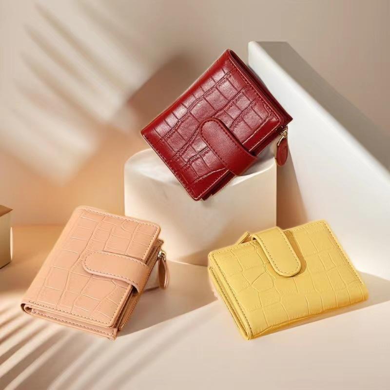 Hasp Women Wallet Fashion Bags for Women Short Wallet Pu Leather Purse Female Money Small Zipper Coin Pocket Portafoglio Donna