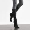 Comfortable Cotton Five Finger Yoga Socks Split Toe Breathable Over Knee Socks Non-Slip Grips Pilates Socks Sports