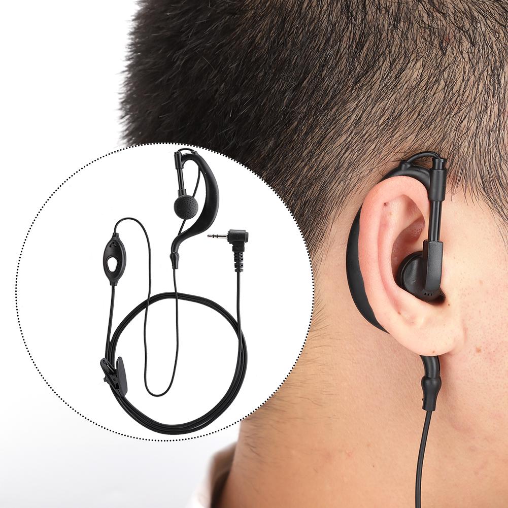 2 Stück ABS T-Kopf 1-Pin 2,5mm Stecker Radio Walkie Talkie Headset Ohrhörer Kopfhörer Passend für Motorola