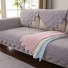 Slipcover Cotton Leaf Design Modern Simple Non Slip Sofa Cushion Cover All Season Use