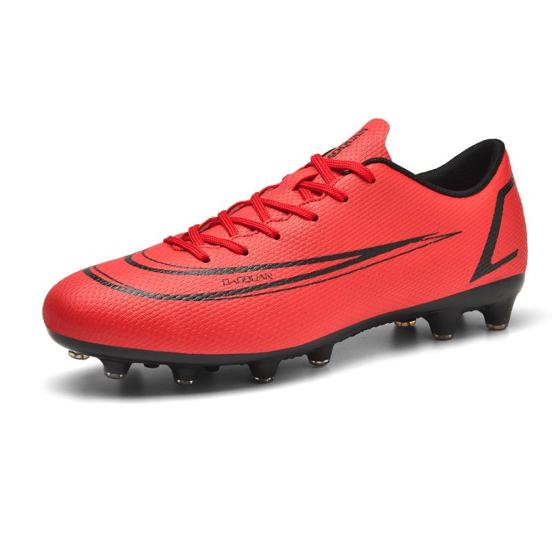 Mens Football Shoes  New Hot Selling Low Cut Anti Slip FG/TF Football Shoes Breathable Match Soccer Shoes for Man