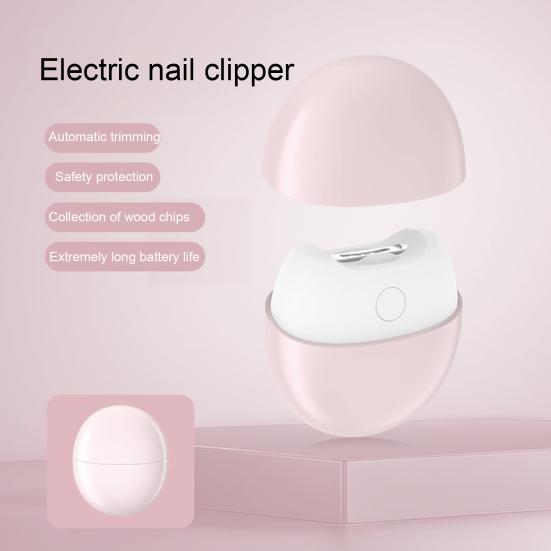 3-In-1 Automatic Electric Nail Clipper with Light Kids Adults Seniors Nail Trimmer Adjustable Speed Baby Manicure Grinding File Fingernail Cutter