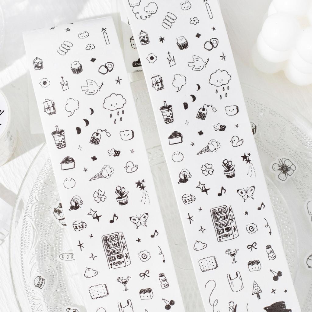 50mm*2m/Roll Cute Cartoon Kitchen Making Tapes School supplies DIY Scrapbook Stickers Diary Decor Planner Korean Stationery Tape
