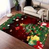 1pc Christmas Themed Rug, Exquisite Christmas Tree and Gifts Print, Bedside Carpet, Non Slip Laundry Room Mat, Machine Washable Water Absorb