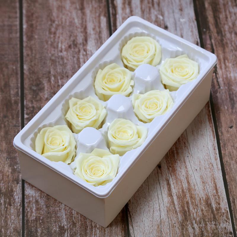 Ewige Lebensblume Material Geschenkbox Unsterbliche Rose Blume Getrocknete Rose Künstliche Konservierte Blumen Kopf Rosen