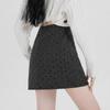 Woolen Polka Dot High-Waisted A-Line Skirt - Petite Hip-Hugging Style for Women, Autumn/Winter 2025