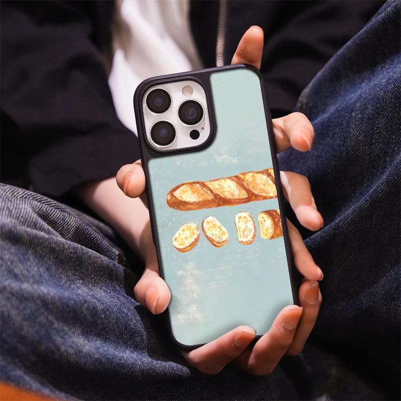 Personalized baguette for iPhone17promax mobile phone case 15/16pro matte PC13 large hole 12 hard