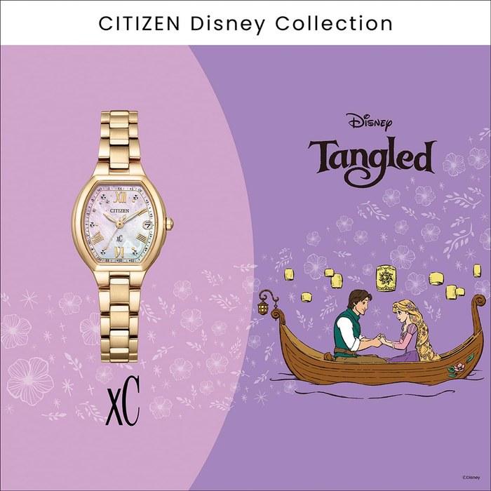 [CITIZEN] xC Disney Collection ES9363-50N (Radio Watch/Waterproof/Mother-of-Pearl) Eco-Drive Solar Gold Women's Watch