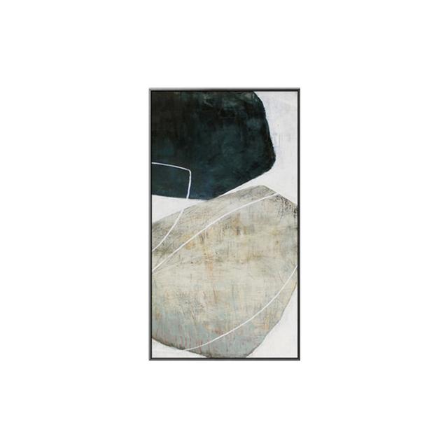 Nordic Minimalist Black And White Stone Canvas Painting Grey Poster Print Big Wall Art For Hotel Aisle Living Room Decoracion