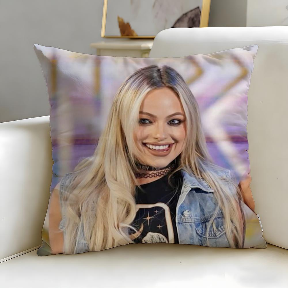 popular wrestler Liv Morgan Cushion Cover Soft  EasyWash Pillow Case  Versatile for Couch Bed Travel and Office