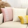 Premium Nordic Ins Style Dutch Velvet Pillowcase Deluxe Rose Lace Embroidered Cushion Cover Fresh Modern Home Decor Pillow Cover