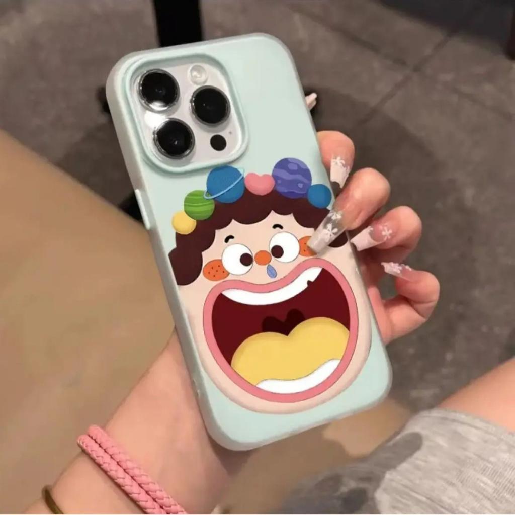 Cartoon Großer Mund für Phone16promax für Apple 14pro Wird Nicht Gegen Die Handyhülle Stoßen 15 Neues Modell 13 Voll