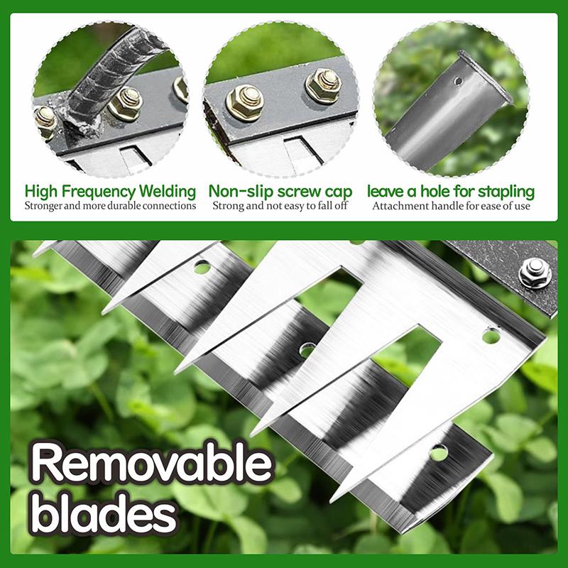 

2025 Железные грабли для прополки 2.0, Железные грабли для садоводства и прополки, Сверхпрочные садовые ручные инструменты для удаления сорняков чёрный