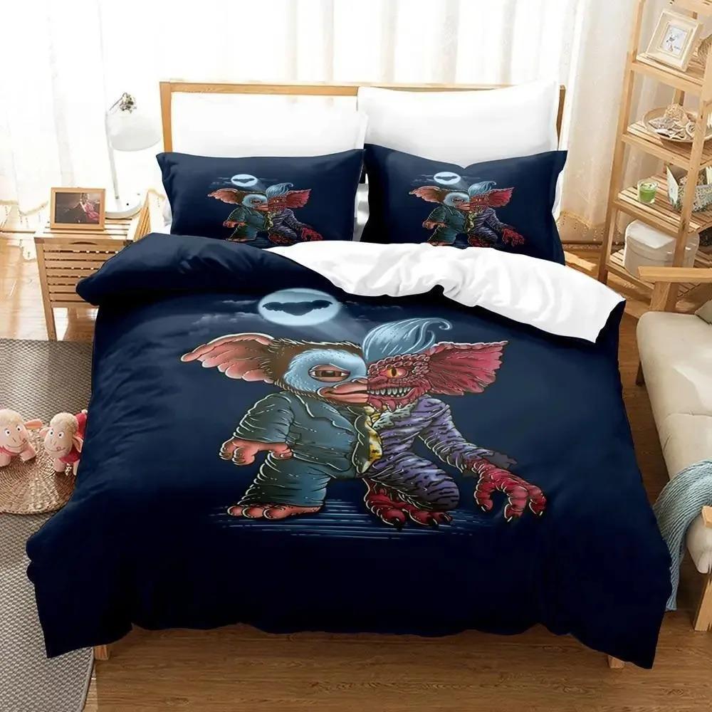 Comforter 3D Print Fashion Gremlins Bedding Set 3D Printed Suitable For Bedroom Kids Home Textile