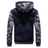 Men's Camouflage Plush Hooded Sweatshirt - Autumn/Winter Korean Style, Plus Size Casual Jacket