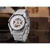 Fully Hollow Men's Fully Automatic Mechanical Watch Men's Automatic Mechanical Watch Steel Band