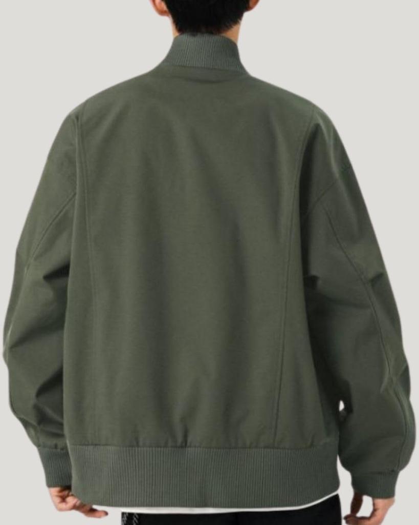 Poperdision Easy Motorcycle Lightweight Business Solid Large Army Men's Jacket, Autumn/Spring, Windbreaker, Jacket, Blouson, Outerwear, Windproof,