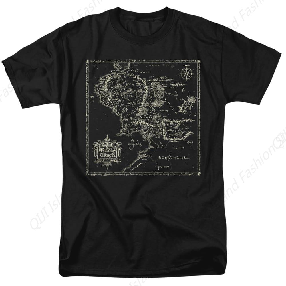 Lord of The Rings Map of Me Unisex Adult TShirt S