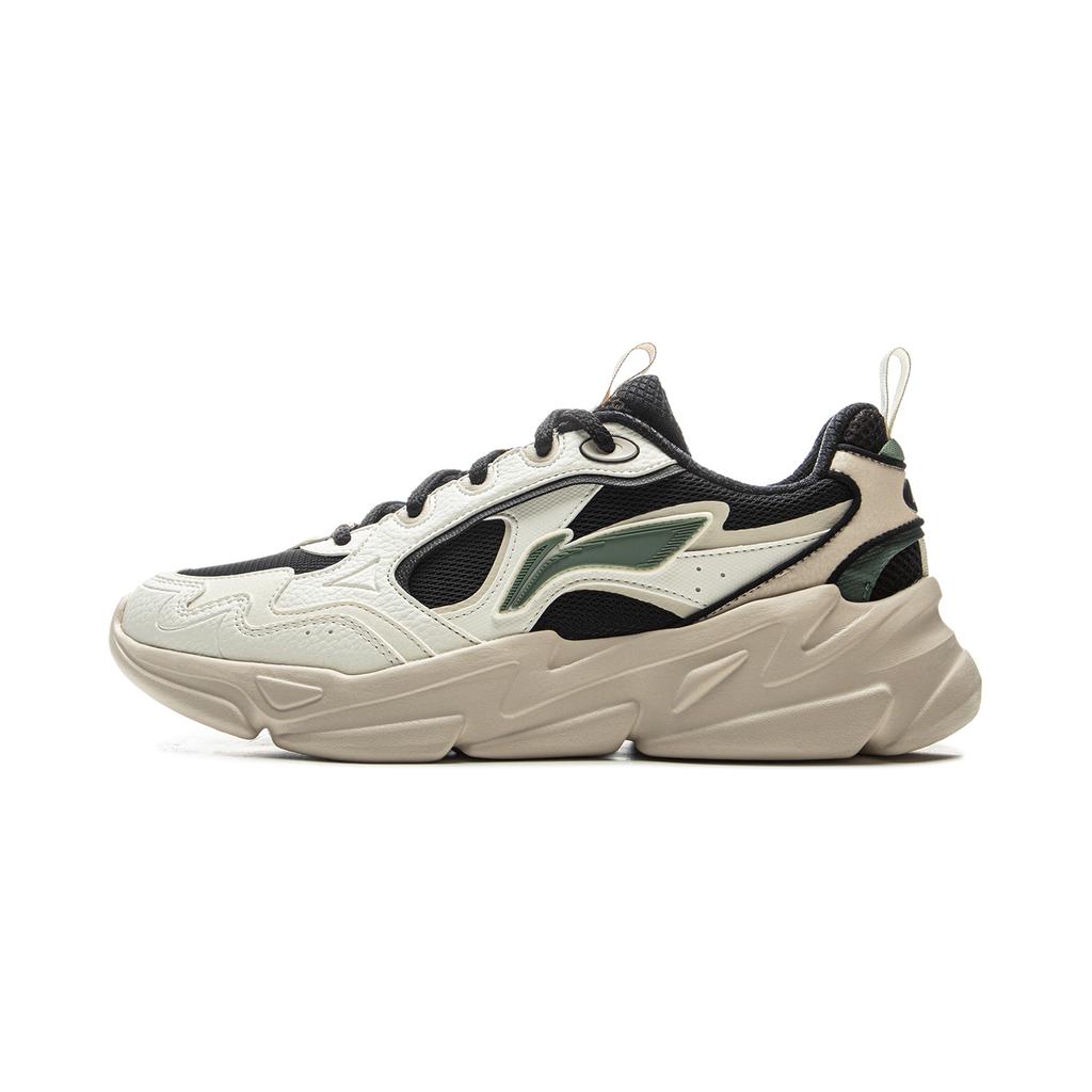 Li Ning Cloud Sea Versatile Retro Thick Sole Height Increasing Shock Absorbing Non-Slip Wear-Resistant Support Low-Top Dad Shoes Men sneaker AGCU305-4